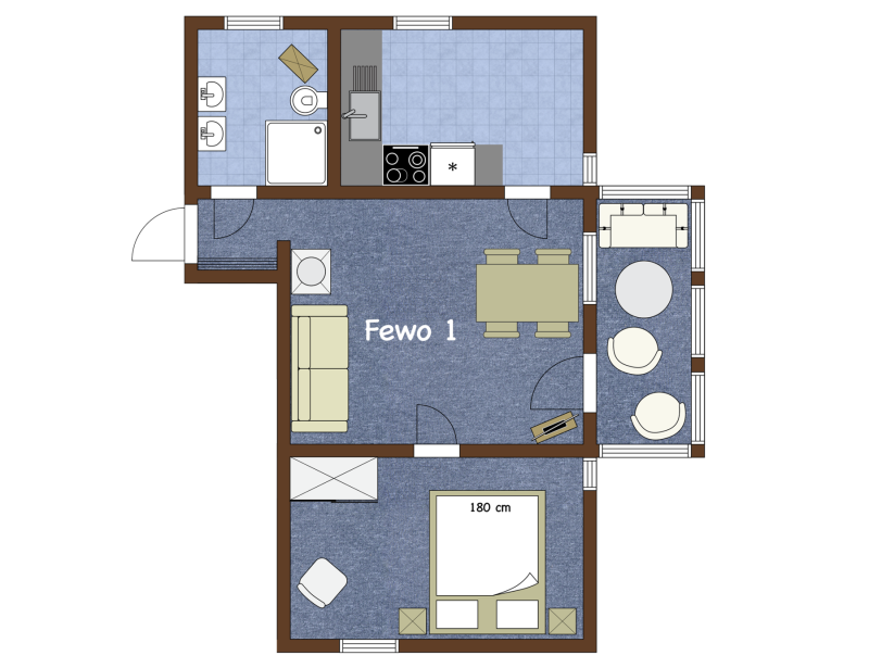Fewo #1 – Grundriss