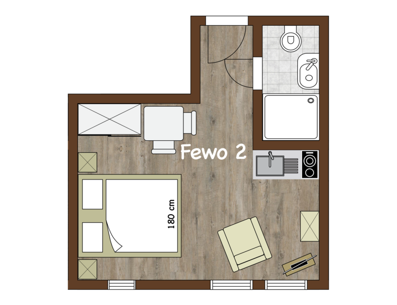 Fewo #2 – Grundriss